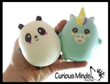 Adorable Chunky Animals Slow Rise Squishy Toys - Memory Foam Party Favors, Fidgets, Prizes, OT