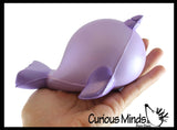 LAST CHANCE - LIMITED STOCK - Large Narwhal Squishy Slow Rise Foam Animal - Cute Scented Sensory, Stress, Fidget Toy
