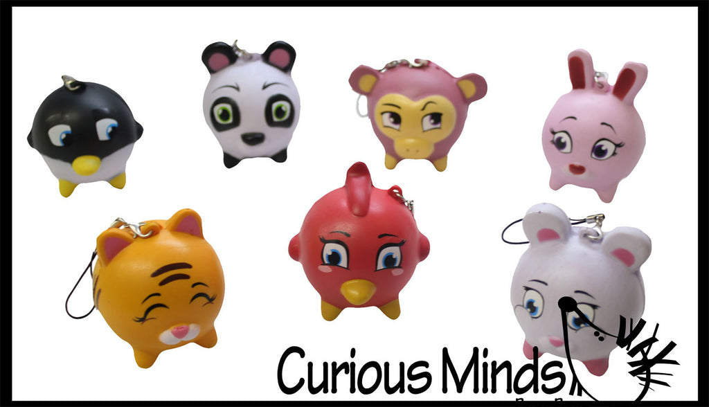 LAST CHANCE - LIMITED STOCK -  SALE - Mystery Animal Squishy Slow Rise with Clip  -  Sensory, Stress, Fidget Toy