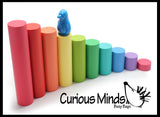 LAST CHANCE - LIMITED STOCK - Wooden Stair Block Patterns - 10 Colorful Wooden Blocks and Cards