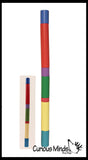 LAST CHANCE - LIMITED STOCK - Wooden Stair Block Patterns - 10 Colorful Wooden Blocks and Cards