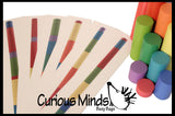 LAST CHANCE - LIMITED STOCK - Wooden Stair Block Patterns - 10 Colorful Wooden Blocks and Cards