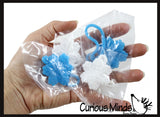 Sticky Snowflakes - Snow Flake on String - Cold Frozen Sticky Hand - Cute Holiday Winter Party Favor Decoration Gifts