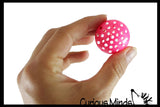Set of 6 Sticky Floral Wall and Window Clinging Walker Balls Tumblers Crawlers -  Fun Small Toy Prize Assortment Ceiling Toy