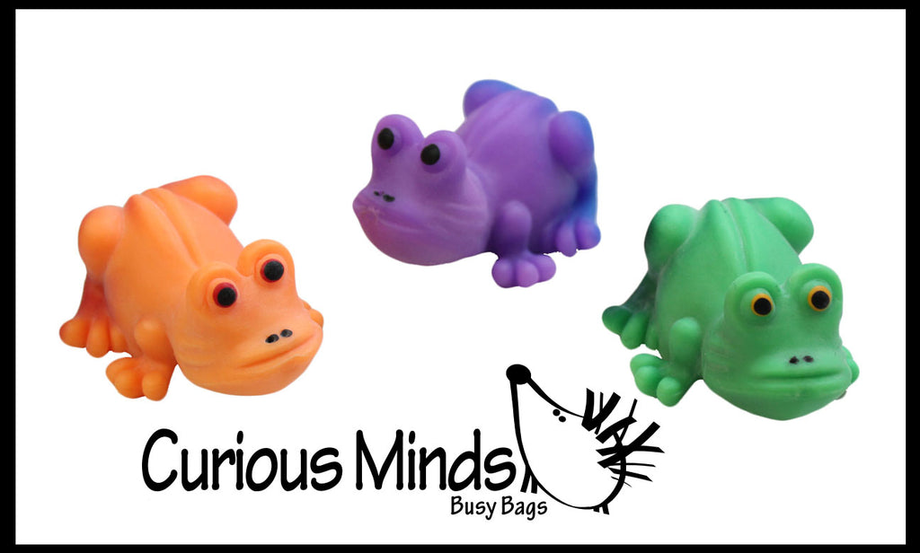 LAST CHANCE - LIMITED STOCK - SALE - Stretchy Frogs - Stretch Fidget Toy - Sand Filled - Moldable