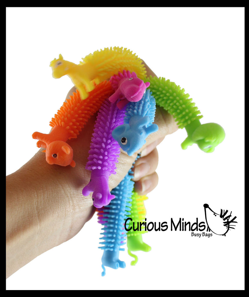 Stretchy Cats and Dogs Animal Puffer Stretchy Noodle Toys - Fun Long Stretch Toys - Soft & Flexible - Fidget Sensory Toy - Stretchy Noodle String