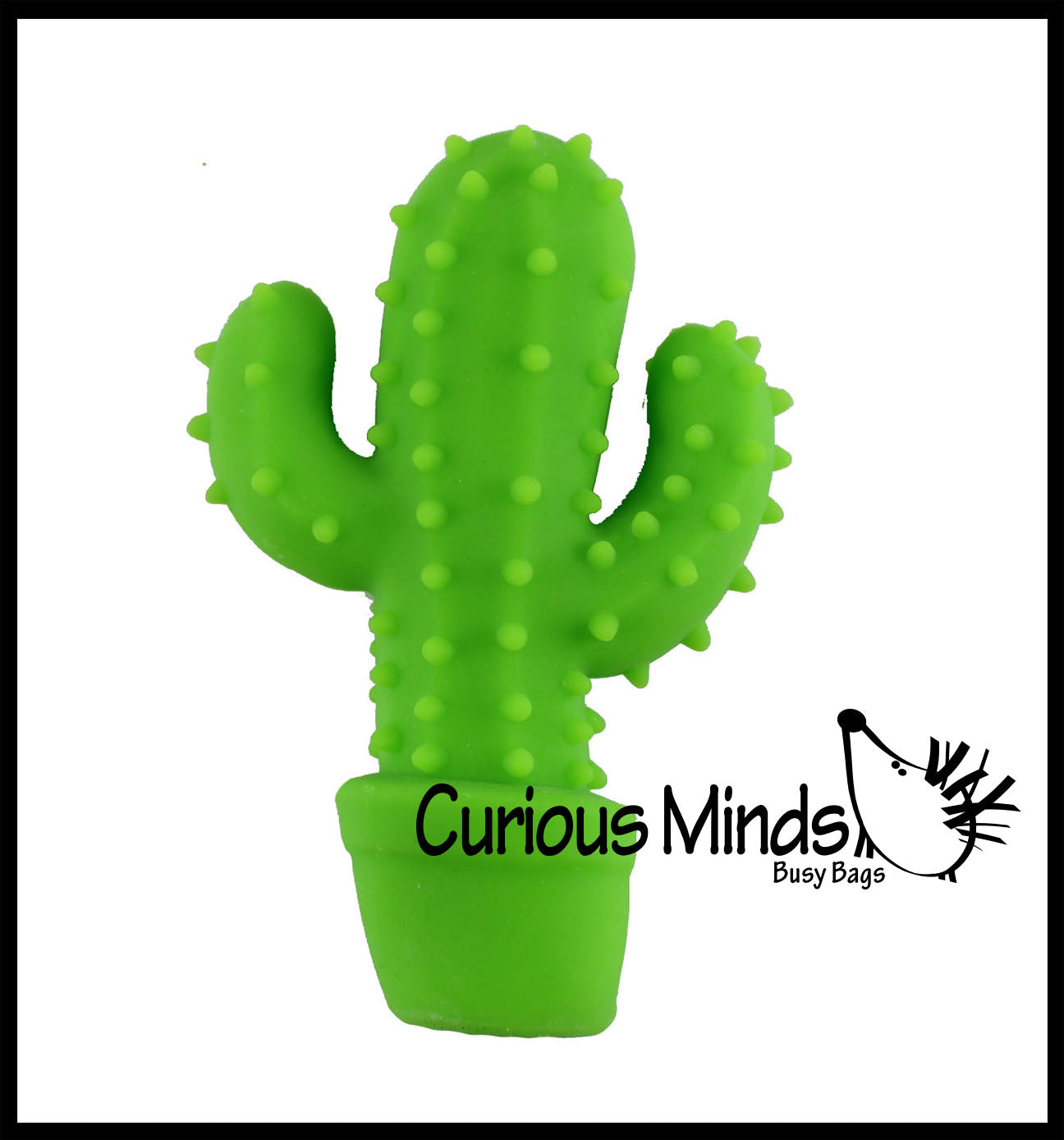 Stretchy Cactus Crushed Bead Sand Filled - Sensory Fidget Toy Weighted