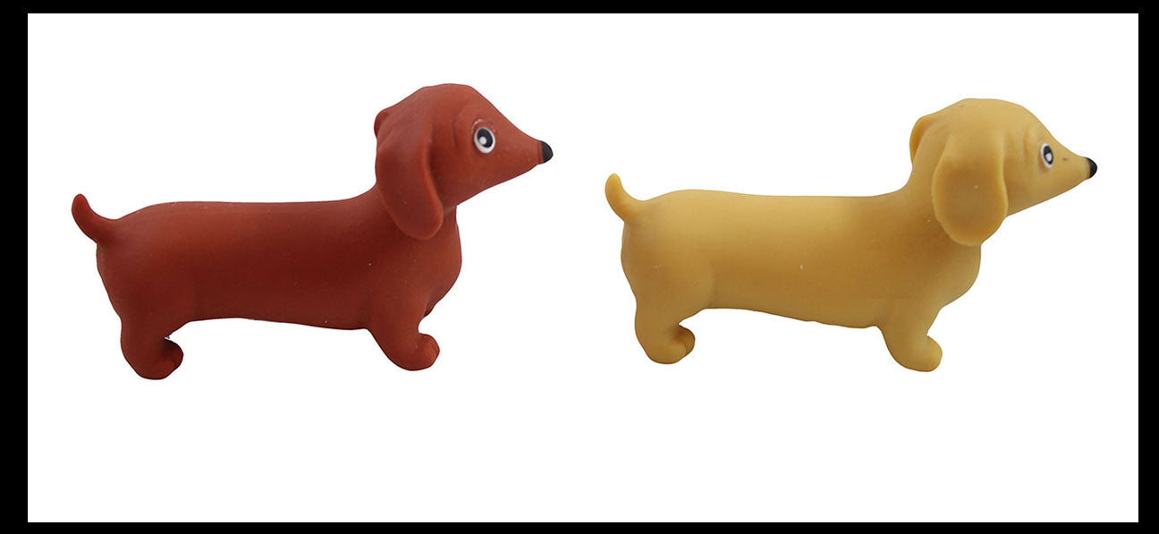 Dachshund Dog Toy Squeezing Fidget Sensory Stress Relieve Toy Dog