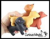 Stretchy Weiner Dog Crushed Bead Sand Filled - Doggy Lover Sensory Fidget Toy Weighted