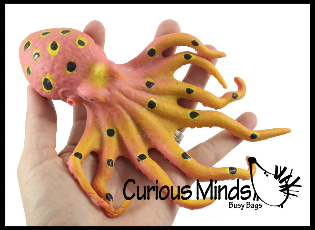 Stretchy Octopus -  Squishy Sensory Fidget Toy - Stress Relief - Builds Resistance - Kids Adults