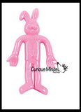 Stretchy Bunnies - Cute Easter Bunny Themed Small Toys - Easter Egg Filler Set - Small Toy Prize Assortment Egg Hunt
