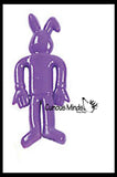 Stretchy Bunnies - Cute Easter Bunny Themed Small Toys - Easter Egg Filler Set - Small Toy Prize Assortment Egg Hunt