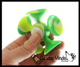 Suction Spinner - Suction Cup Strip Fidget Pop Toy - Unique Sensory Popping Toy - Stick and Peel Auditory Noisy Fidget