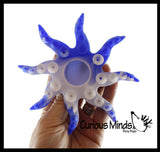 LAST CHANCE - LIMITED STOCK  - SALE - Octopus Shape Suction Cup Strip Fidget Pop Toy - Unique Sensory Popping Toy - Stick and Peel Octopus Tentacle Fidget