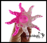 Octopus Shape Suction Cup Strip Fidget Pop Toy - Unique Sensory Popping Toy - Stick and Peel Octopus Tentacle Fidget