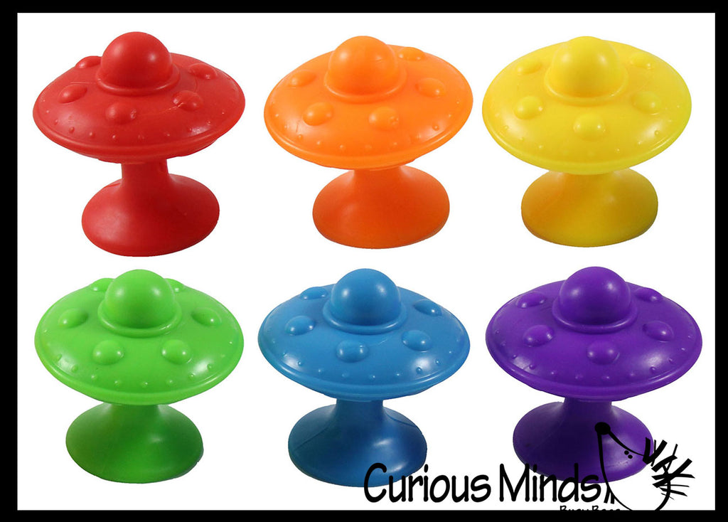 LAST CHANCE - LIMITED STOCK - SALE  - Suction Saucers - Fun Fine Motor Fidget Toys - Pick Up Objects or Stick to Any Smooth Surface.