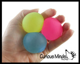 Smaller 1.5" Sugar Ball - Thick Glue/Gel Stretch Ball - Ultra Squishy and Moldable Slow Rise Relaxing Sensory Fidget Stress Toy