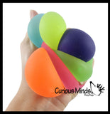 Smaller 1.5" Sugar Ball - Thick Glue/Gel Syrup Molasses Stretch Ball - Ultra Squishy and Moldable Slow Rise Relaxing Sensory Fidget Stress Toy