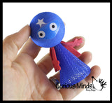 Large Super Hero Popper Guy - Pop Up Toy - Jumping  Popper Spring Launcher Toys - Cute Bouncy Party Favors
