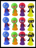 Large Super Hero Popper Guy - Pop Up Toy - Jumping  Popper Spring Launcher Toys - Cute Bouncy Party Favors
