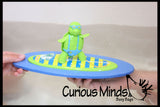 CLEARANCE - SALE - Surfing Turtle - Moving Pool or Bath Toy - Pull String to Make it Surf