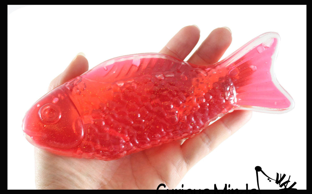 Jumbo Sweetish Fish Gummy Toy - Large Squishy Sensory Gooey Fidget Toy - Realistic - Looks Like the Candy - But Not Edible