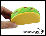 Taco Squishy Slow Rise Foam Junk Food -  Scented Sensory, Stress, Fidget Toy