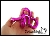 Tangle Jr Metallics Fidget Toy - Bendable Connected Curved Fun Fidget