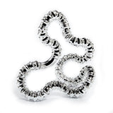 Tangle Jr Textured Metallics Sparkle Fidget Toy - Bendable Connected Curved Fun Fidget