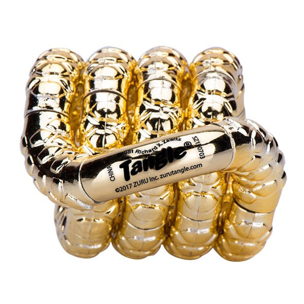 Tangle Jr Textured Metallics Sparkle Fidget Toy - Bendable Connected C ...