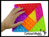 BULK - WHOLESALE -  SALE - Tangram Puzzle Bubble Pop Game - 7 Individual Pieces that Connect - Silicone Push Poke Bubble Wrap Fidget Toy - Bubble Popper Sensory Stress Toy