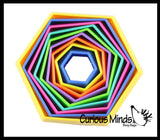 3D Magic Maze Telescoping Fidget Toy - Auditory Fun Shifting Tunnel Puzzle 3D Fidget - Nesting Nested Telescopic