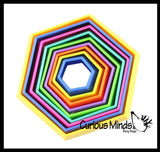 3D Magic Maze Telescoping Fidget Toy - Auditory Fun Shifting Tunnel Puzzle 3D Fidget - Nesting Nested Telescopic