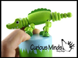 Wooden Collapsing Thumb Dancing Push Puppet Animals