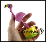 Wooden Collapsing Thumb Dancing Push Puppet Animals
