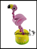Wooden Collapsing Thumb Dancing Push Puppet Animals