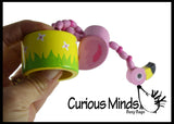 Wooden Collapsing Thumb Dancing Push Puppet Animals