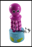 Wooden Collapsing Thumb Dancing Push Puppet Animals