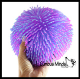 Multi-Color Tie Dye Swirl Jumbo 8" Puffer Ball - Sensory Therapy Fidget Stress Balls - OT Autism SPD