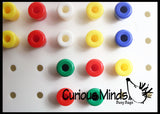 LAST CHANCE - LIMITED STOCK - Small White Pegboard and Pegs - Fine Motor Learning Toy