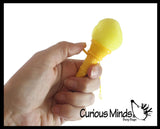 Mini Ice Cream Cone Shooter Popper Toy - Foam Ball Shoots From Cone - Launcher Novelty Toy