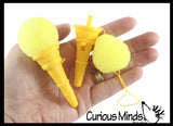 LAST CHANCE - LIMITED STOCK - SALE  -  Mini Ice Cream Cone Shooter Popper Toy - Foam Ball Shoots From Cone - Launcher Novelty Toy