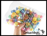 Small 1" Tiny Marble Poppers - Rubber Pop Up Toy - Pop and Drop - Turn Dome Inside Out & Watch it Fly - Fun Classic Retro Novelty Toy for Birthday Goodie Bags Prizes