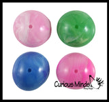 Small 1" Tiny Marble Poppers - Rubber Pop Up Toy - Pop and Drop - Turn Dome Inside Out & Watch it Fly - Fun Classic Retro Novelty Toy for Birthday Goodie Bags Prizes