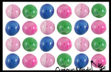 Small 1" Tiny Marble Poppers - Rubber Pop Up Toy - Pop and Drop - Turn Dome Inside Out & Watch it Fly - Fun Classic Retro Novelty Toy for Birthday Goodie Bags Prizes
