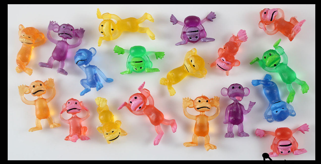 Cute Tiny Monkey Animal Figurines - Mini Toys - Small Novelty Prize To ...