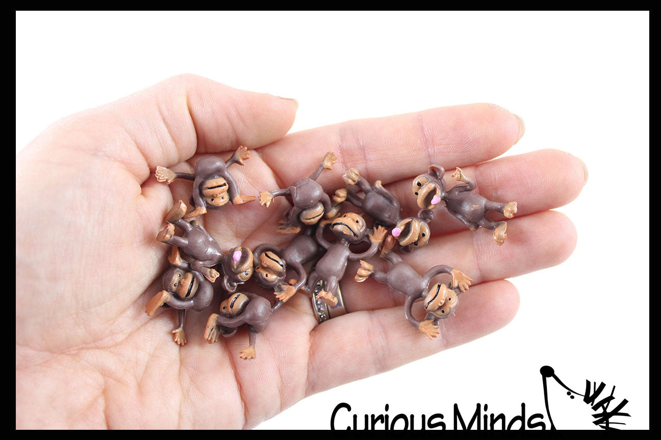 Small plastic best sale monkey figures