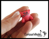 Cute Colorful Tiny Monster Figurines - Mini Toys - Small Novelty Prize Toy - Party Favors - Gift