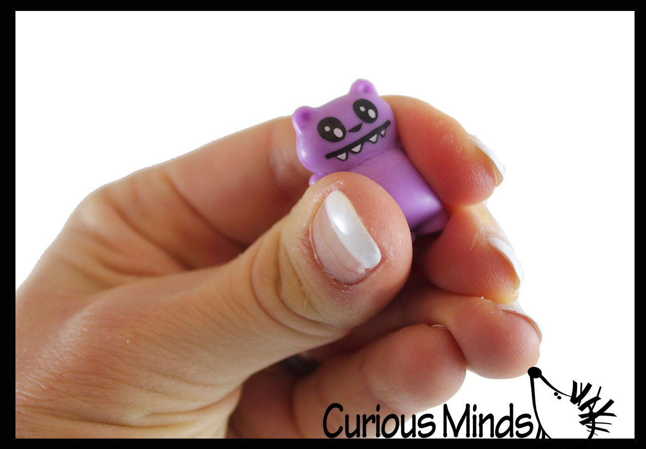 Cute Colorful Tiny Monster Figurines - Mini Toys - Small Novelty Prize Toy - Party Favors - Gift BULK - 100 Mini Monster Figurines Cute Colorful Tiny Monster Figurines - Mini Toys - Small Novelty Prize Toy - Party Favors - Gift BULK - 100 Mini Monster Figurines