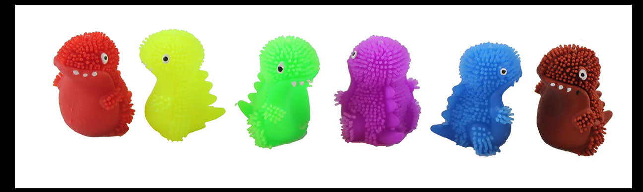 LAST CHANCE - LIMITED STOCK  - SALE -  Mini Puffer Dinosaurs - Small Novelty Toy - Party Favors - Cute Tiny Fidget Toys - Dino Lover